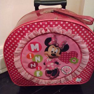 Minnie Mouse Ruffle Carry On Luggage water resistance